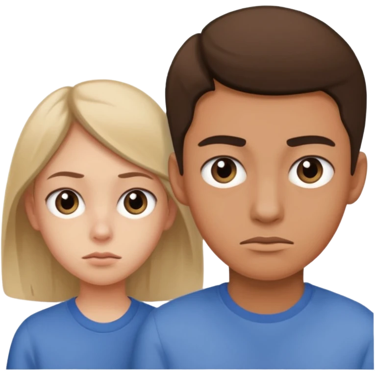 Indifference - lack of interest, concern, or sympathy - teenager rolling eyes with parent behind them emoji