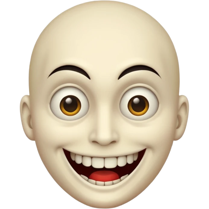 Muzan creepy smile face emoji