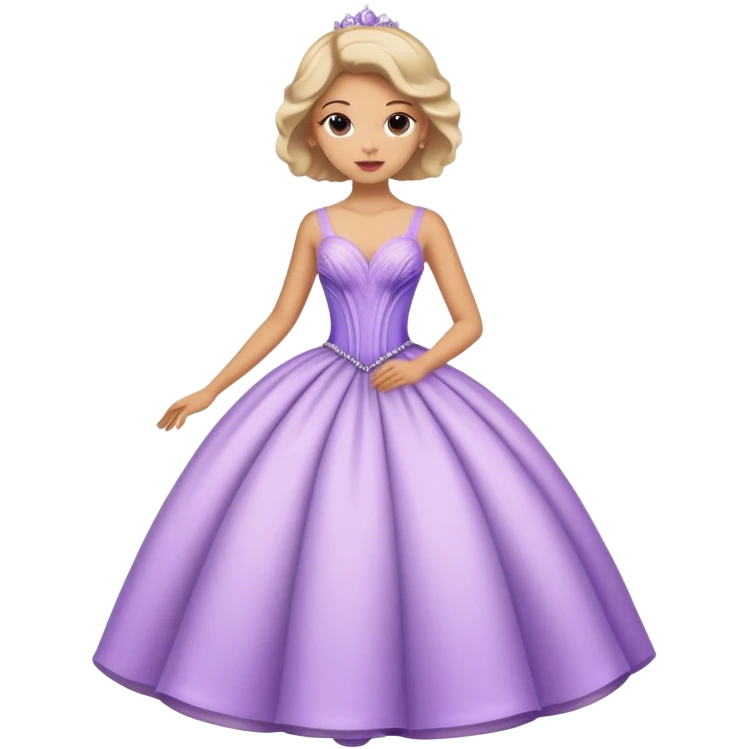 Lilac ball gown👗 emoji