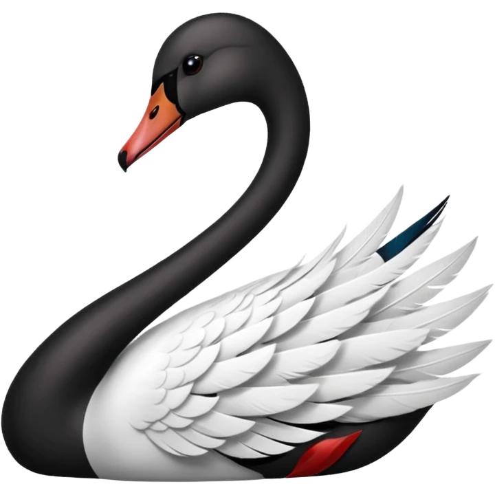 emoji blach swan emoji