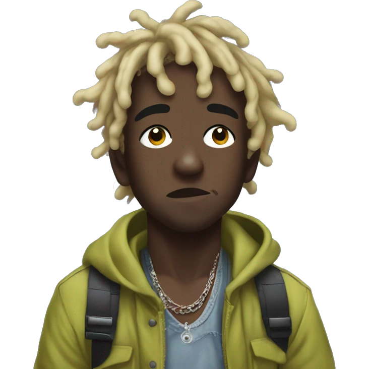 Lil uzi vert looking up to the sky emoji