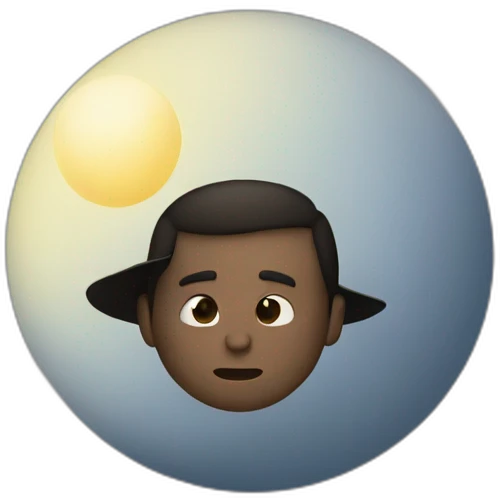 Hombre en la luna emoji