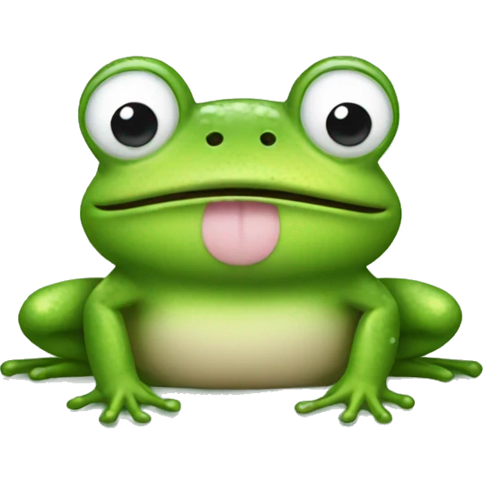frog with bunny ears emoji