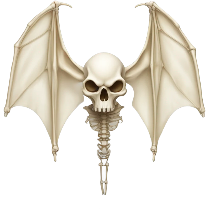 Bat skeleton  emoji