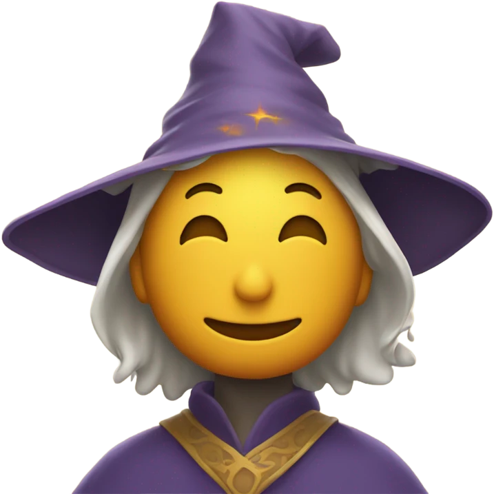 Wizard wearing sun robe and sun hat because he loves the sun emoji