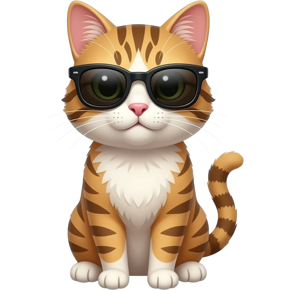Cat wearing sunglasses emoji