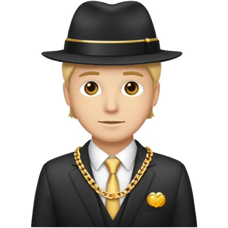 White guy pimp emoji