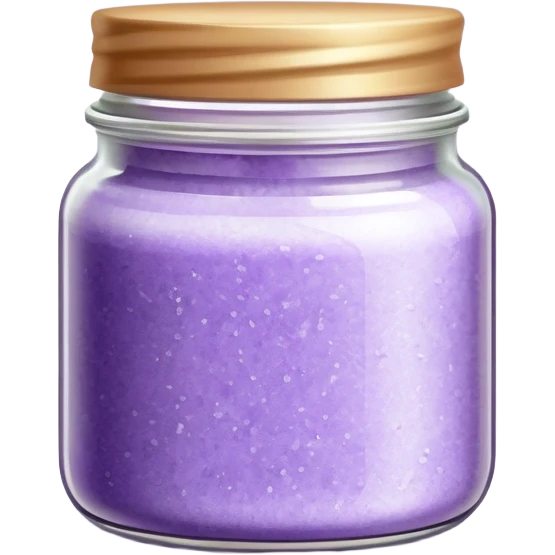Light Lavander body scrub inscription emoji