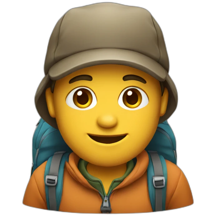 cute hiker emoji