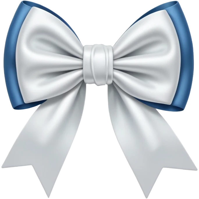 Doe white a bow emoji