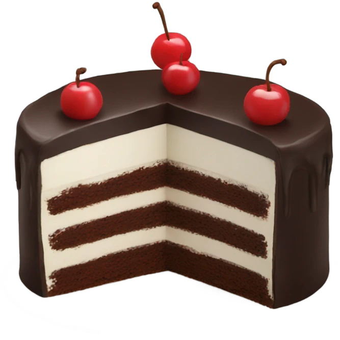 black forest cake emoji