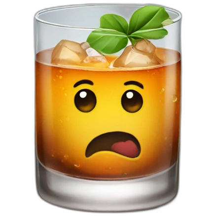 rocks glass cocktail emoji