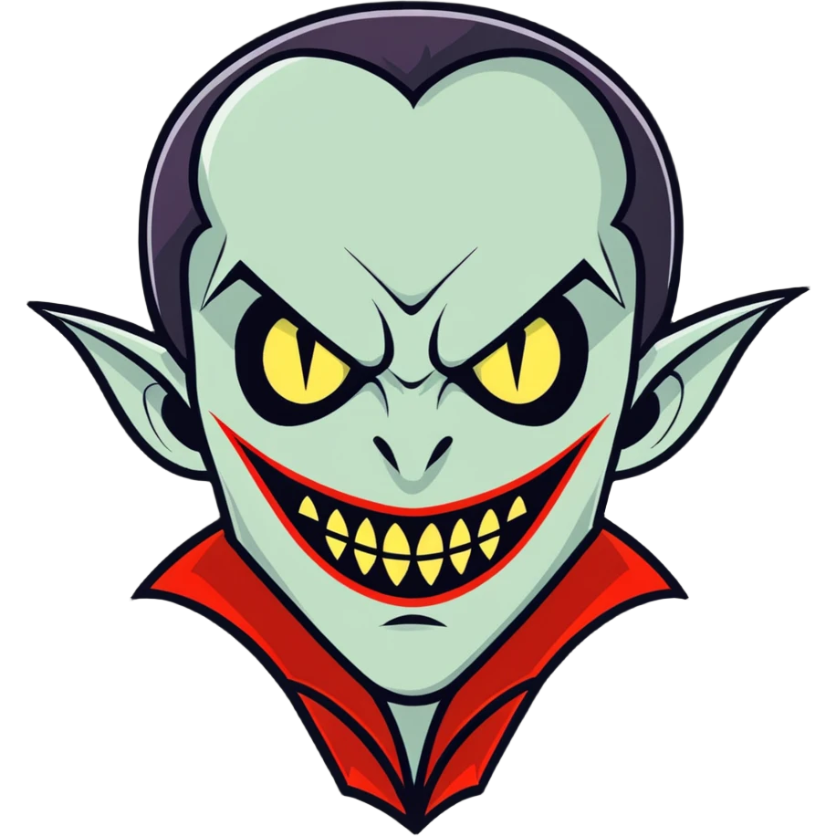 scary vampire emoji