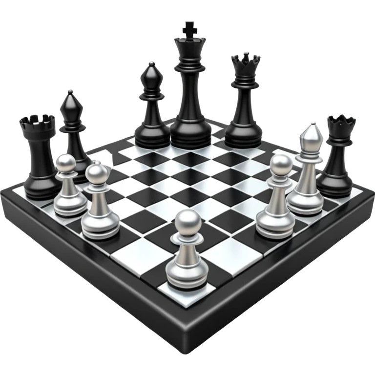 3d chessboard ai emoji