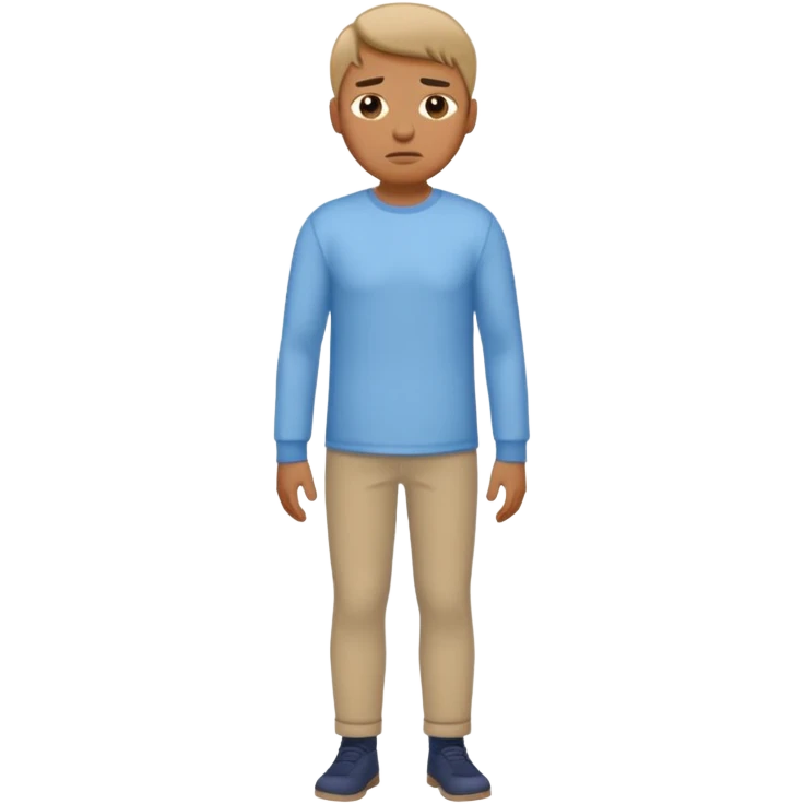 man with a full body and shirt in the cold emoji