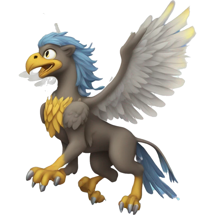 magical griffin with xd emoji