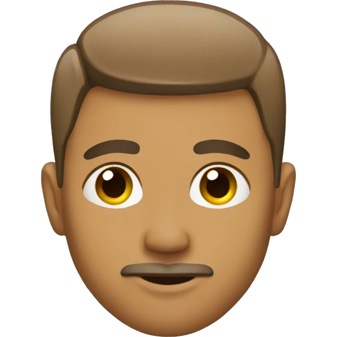 Man with a low taper fade emoji