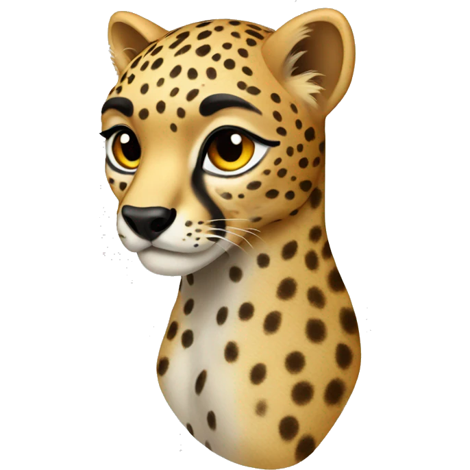 Fancy cheetah emoji