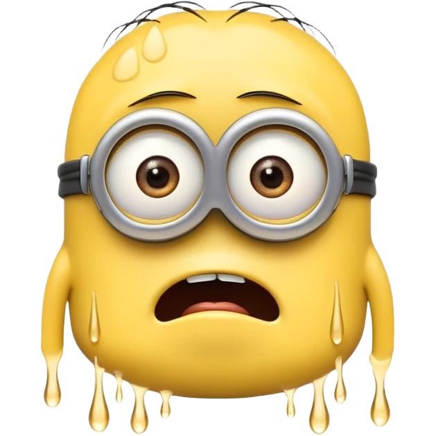 crying minion with tears emoji