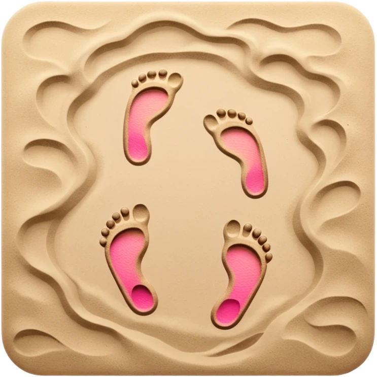 two footprints: child and adult emoji