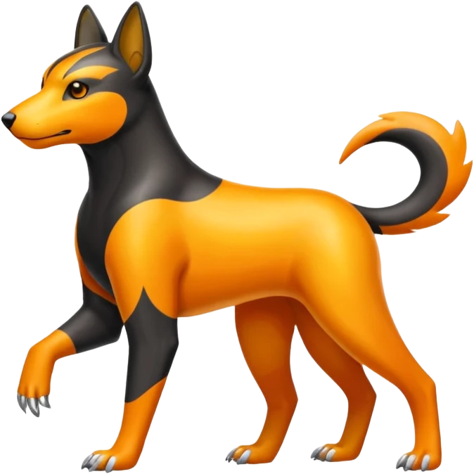Houndour-Electrike-Fakémon-hybrid-creature (full body)  emoji
