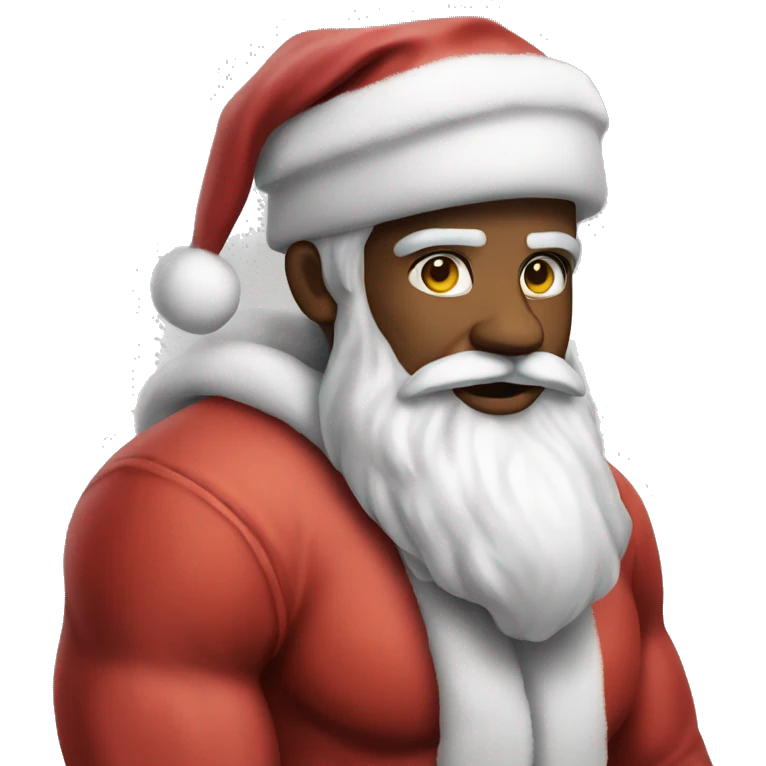 Jacked Santa emoji