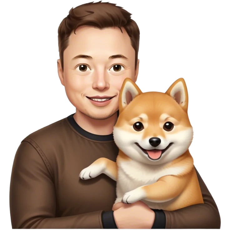 Илон Маск с Doge emoji
