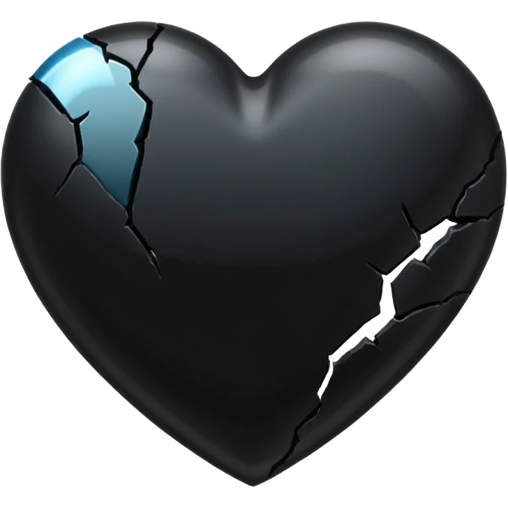 Black heartbreak emoji