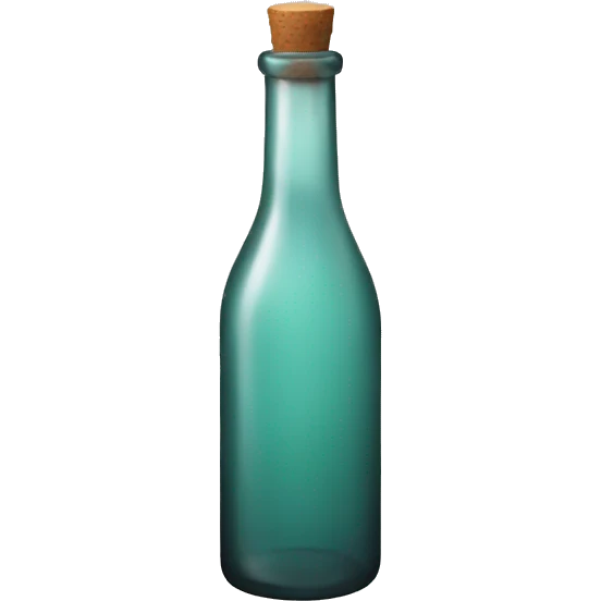 Glass bottle emoji