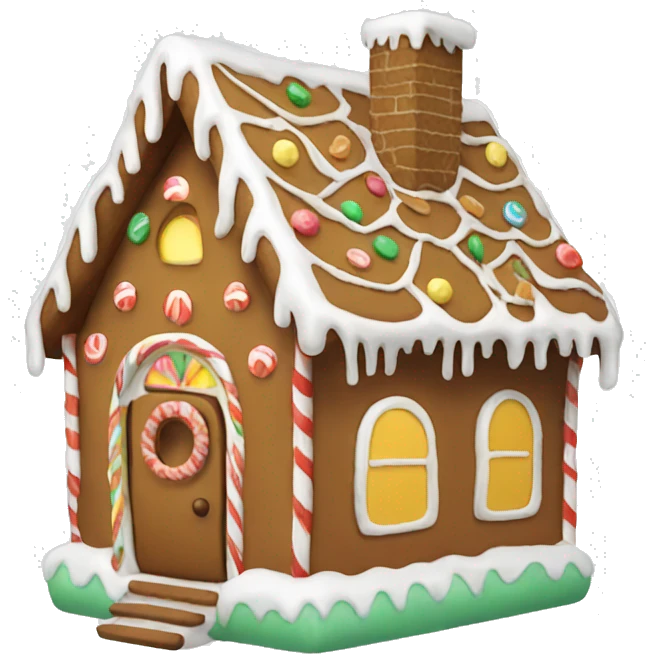 gingerbread house emoji