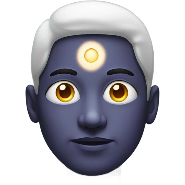 person with third eye open emoji