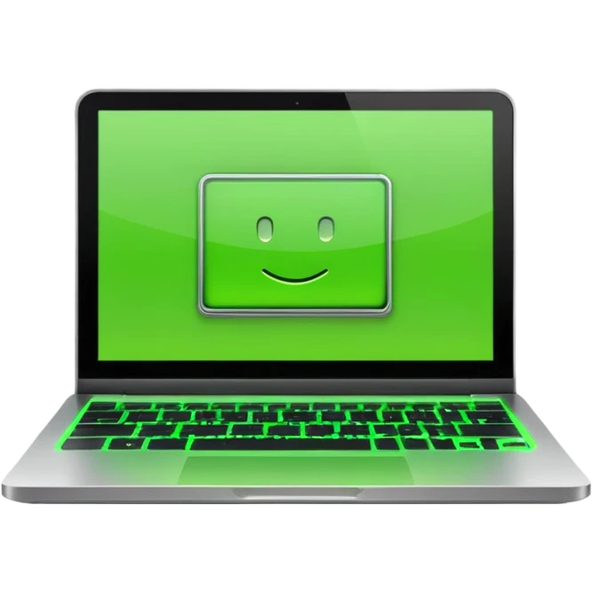 laptop with code lines on the screen emoji