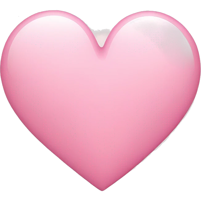 Light pink IOS heart emoji