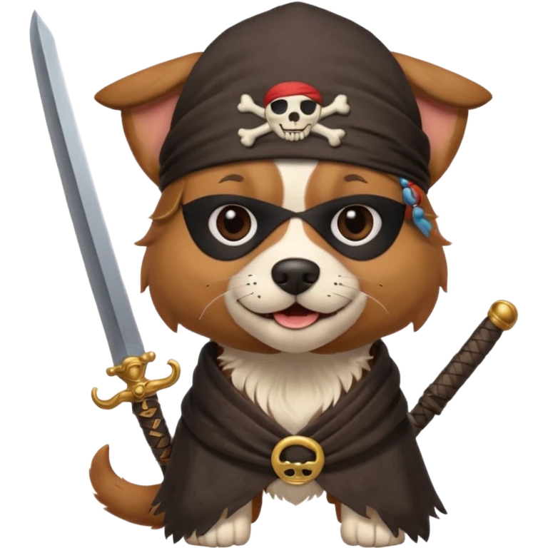 Dog that is a pirat emoji