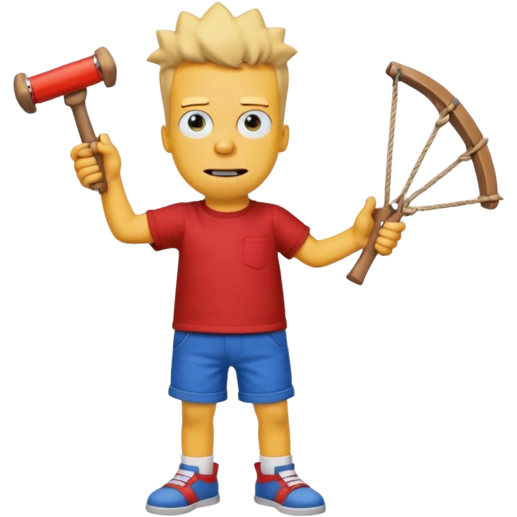 make the realistic bart simpson meme emoji