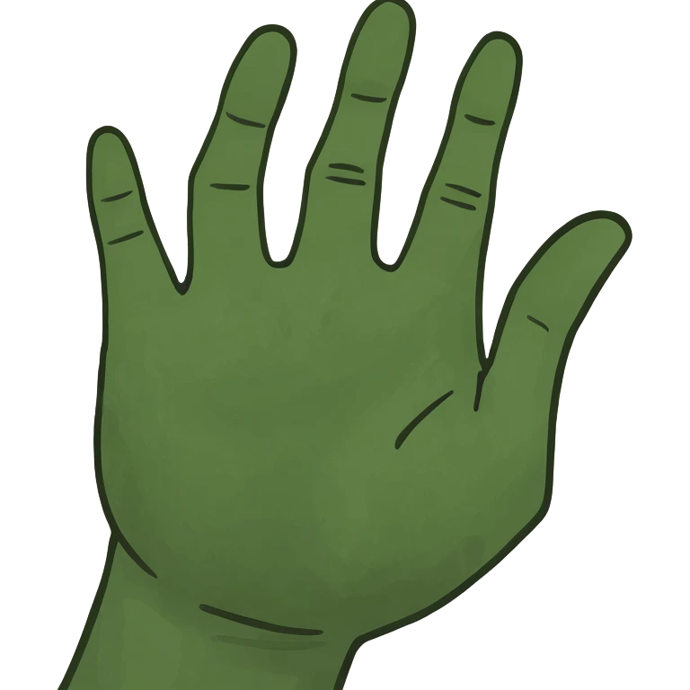 Hand with just pointer and middle finger sepoorated emoji