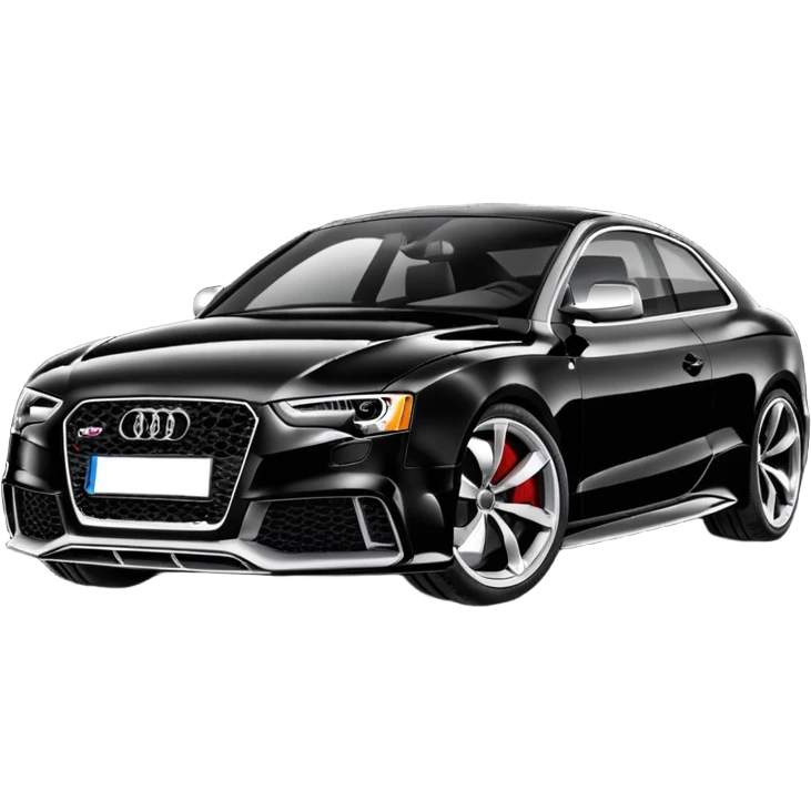 audi rs5 black paint  emoji