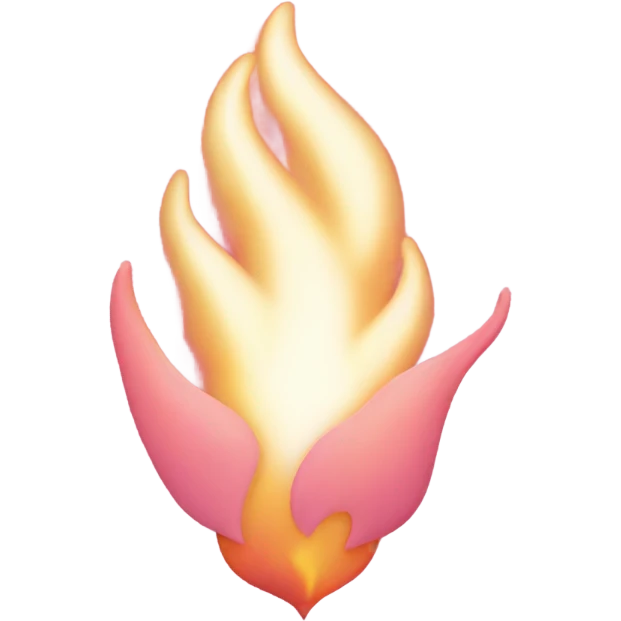 pastel pink fire  emoji