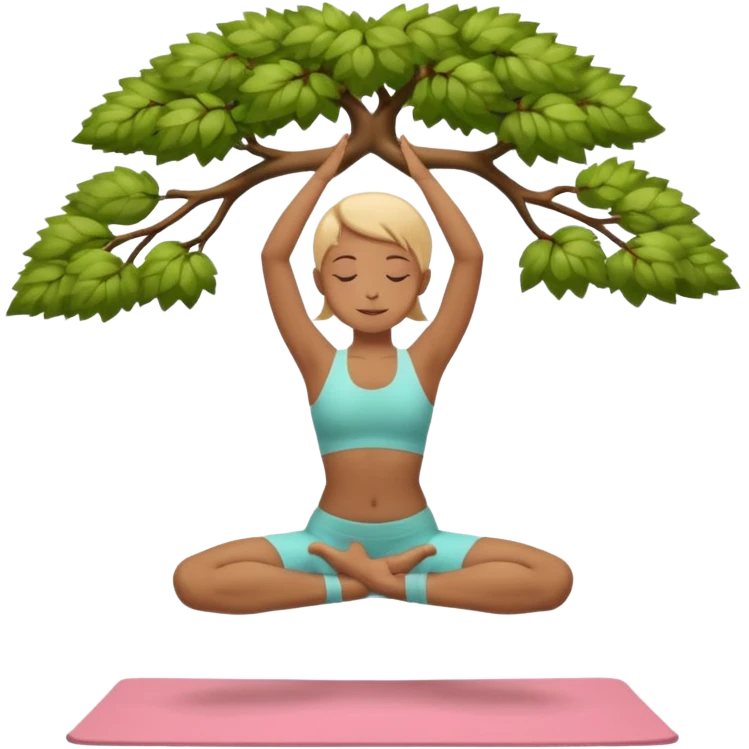 tree yoga pose emoji