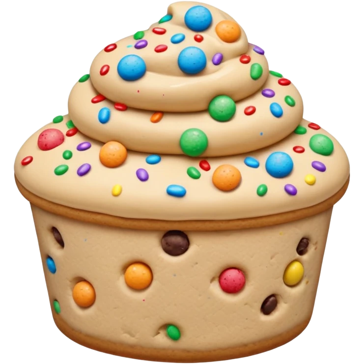 Cookie dough and funfetti emoji