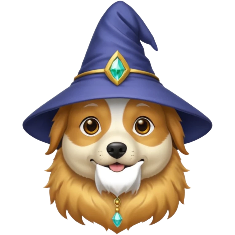 Dog wizard emoji