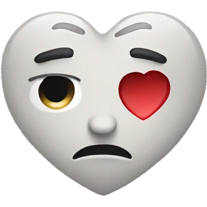 Heart sad emoji