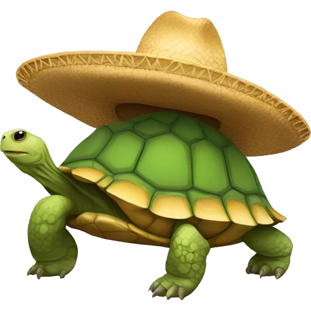 tortoise sombrero emoji