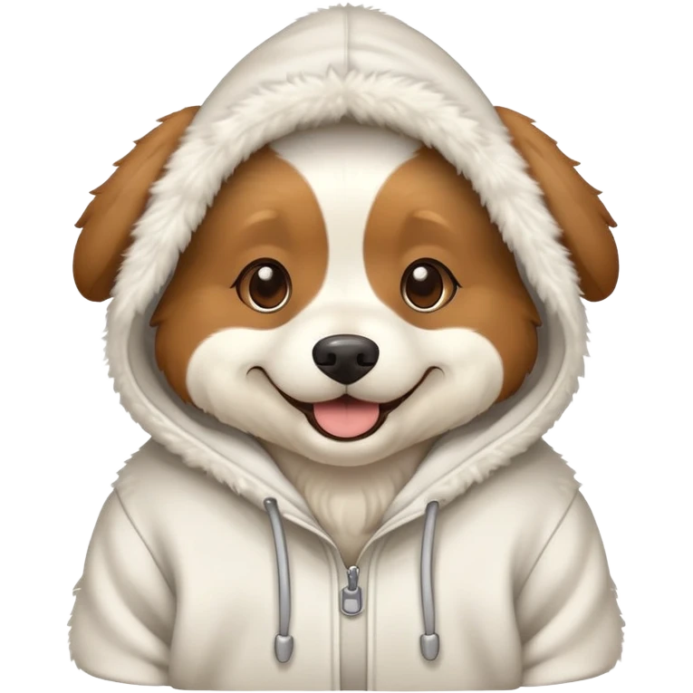 Dog in hoodie  emoji