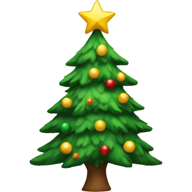 a christmas tree emoji