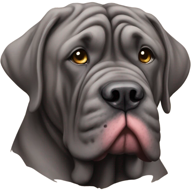 Neopolitan mastiff sitting emoji