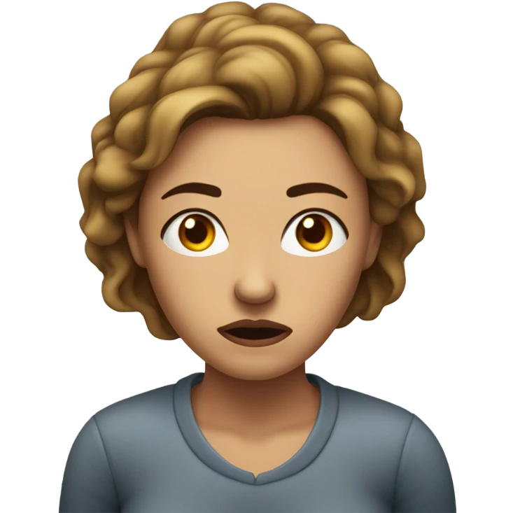 woman with doubt emoji