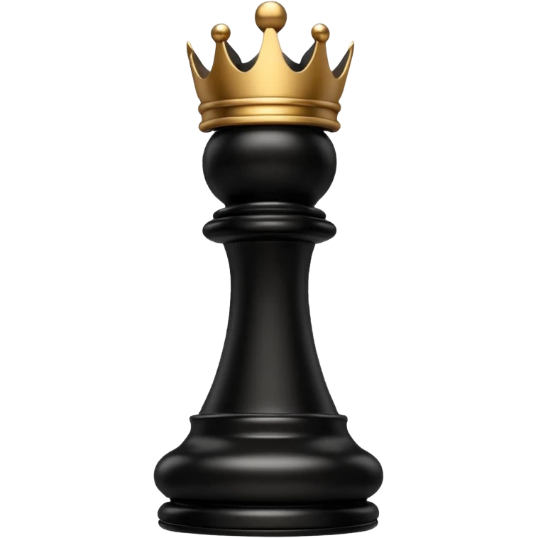 black chess pieces, king emoji