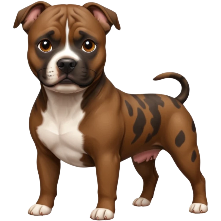 brindle staffordshire bull terrier emoji