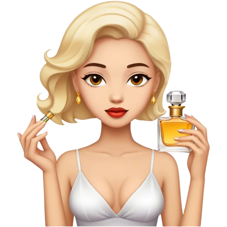 Mujer con perfume emoji
